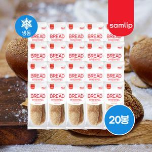 spc삼립 브라운브레드빵 60g x 20봉 호밀빵 냉동식전빵