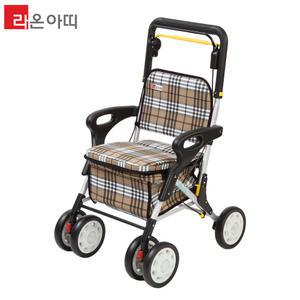 라온아띠 성인용 보행보조차 KCS-303 실버카 할머니 유모차 보행기 롤러레이터 효도선물