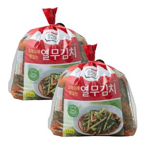 종가집열무김치 종갓집열무김치 2.5kg 2개 국산재료