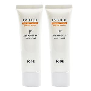 아이오페 유브이 쉴드 선 프로텍터 SPF50+ PA++++ 50ml x2개 a2-1
