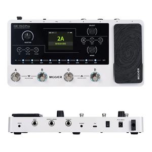 악기 음향기자재 MOOER 멀티 이펙트 기타 페달 GE150 Pro 앰프 모델링 4개의 풋스위치 포함 IR 로더 액세서