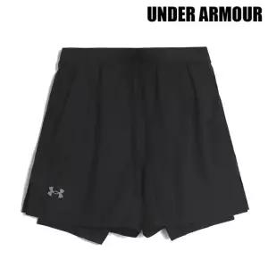 언더아머 [UNDER ARMOUR] UA 론치 5인치 투인원 쇼츠 반바지 블랙 1382640-001