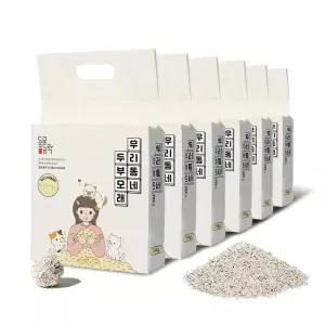 메온셀 동묘동락 우리동네 두부모래 1.5mm 얇은입자 2.4kg 6개