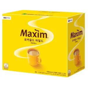 맥심 모카골드 마일드 커피믹스 12g 1개 400개입 회사 탕비실 사무실 여행용 캠핑 홈카페