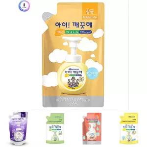 아이 깨끗해 리필 200ml 순/핸드 워시 폼 거품 버블 비누 손 세정제 솝 깨끗 유아 물 용기 항균 주방용 세