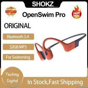 최신! 샥스 Openswim Pro S710 골전도 이어폰, 블루투스 5.4, 32GB MP3 음악 플레이어, IP68 수영 무선 헤