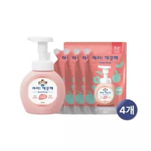 아이깨끗해 복숭아 250ml 본품+200ml 리필x4개