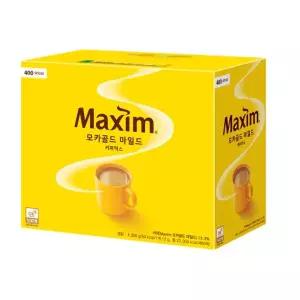 맥심 모카골드 마일드 400T 탕비실 음료 동서식품 티타임 회사 사무실 팬트리 1세트