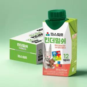 파스퇴르 무항생제 킨더밀쉬 우리아이 맞춤형 하루영양 밸런스 200ml, 20개