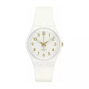 스와치 SO28W106-S14 CLASSIC WHITE BISHOP 여성 우레탄시계