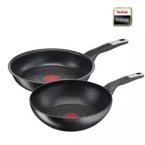 [브랜드정품] 테팔 언리미티드 인덕션 후라이팬28+볶음팬28cm 국민 요리 아이템