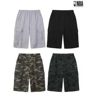 [롯데백화점]엔비에이 남녀공용 엔비에이 [NBA] 카고 턱 버뮤다 스웨트 팬츠 N262TP020P
