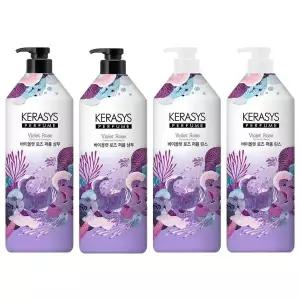 케라시스 퍼퓸 바이올렛 로즈세트 샴푸, 1L, 2개 + 린스, 2개