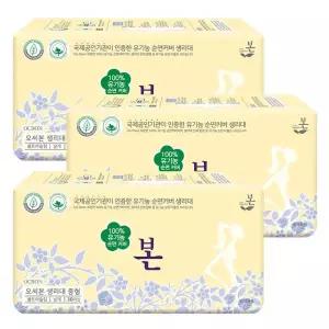 본 생리대 오씨본 울트라슬림 생리대 날개형 중형 30개입 3개