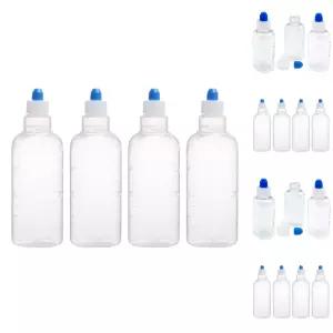 (200ml 4매 1세트) 국산 투약병/물약통/아기/물약병/세트/용기/약병/대용량/미술/놀이/어린이/아동/유아