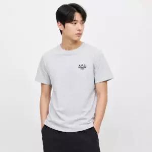 A.P.C 공용 로고 그리스 샤인 반팔티 COHBU M26388 TPN