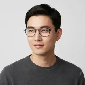 몽블랑 안경테 MB0159O 004 스퀘어 뿔테 안경