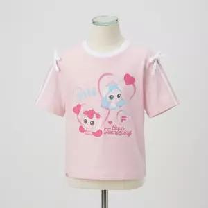 휠라 키즈 프린세스 캐치! 티니핑 소매트임 티셔츠 PINK FK262RS07G013 661