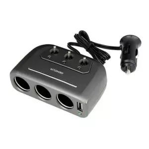 시거잭 삼진 제노바 USB 스위치 3구 소켓 / 멀티소캣 시가잭