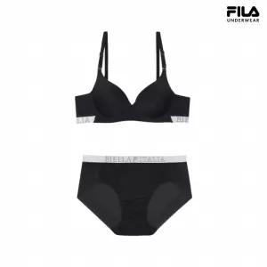 [휠라언더웨어] 에센셜 프리미엄 와이어 브라 드로즈 세트 (FI4BAG1661FBLK_SKU)