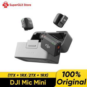 DJI Mic Mini (2TX+1RX+충전 케이스) 무선 마이크, 스마트 소음 제거, 고품질 오디오,