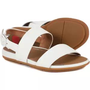 fitflop 정품 핏플랍 여성 그라시에 레더 어반 화이트 백 스트랩 샌들 EB1-194