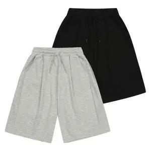 에꼴리에 세이브존03 원턱 사이드 폴딩 버뮤다 바지  26B0283-BK/GY