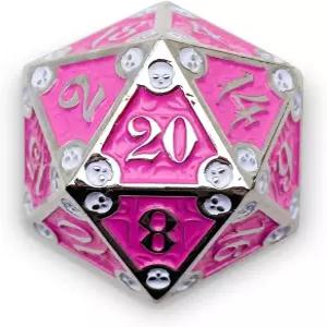 북유럽 파운드리 던전 델브 룬스톤 - 25mm D20 에픽 어드벤처를 위한 프리미엄 금속 주사위 세트.