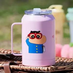 피규어텀블러 자이언트 짱구 스텐머그 950ml-러브레터