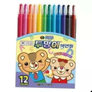지구 학생용색연필 투명이 12색 16038