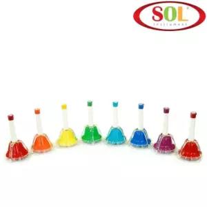 SOL 핸드 터치벨 EFC-68RB 8음 교육용 악기