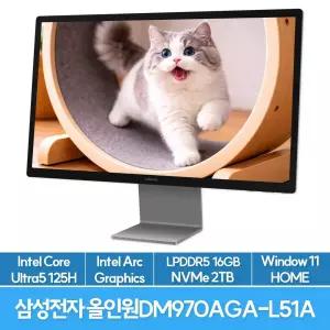삼성전자 올인원 프로 DM970AGA-L51A Ultra5 125H 16G 2TB 4K UHD WIN11HOME 27인치 일체형PC EU