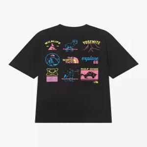 노스페이스 THENORTHFACE NT7UR06J 화이트라벨 어드벤쳐 반팔 라운드티 BLACK