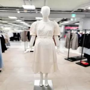 잔여수량 씨씨콜렉트 벨티드 볼륨 플레어 원피스 C252MSE332