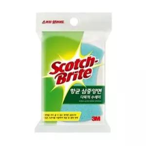 3M항균 삼중양면 다목적 수세미 MD 100D