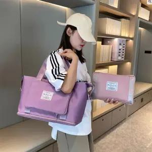 [민메이커]여행용보스턴백 캐리어보조가방 접이식가방 여행가방 대용량가방 확장형 파우치 폴딩백 빅사이