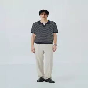 폴햄 남성 쿨링 세미와이드 밴딩 팬츠_PHG2PP1083CR