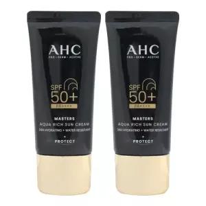 AHC 에이에이치씨 마스터즈 아쿠아리치 선크림 30ml 2개