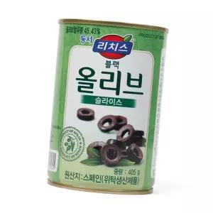 (다올)블랙 올리브 슬라이스 405g 스페인산 리치스
