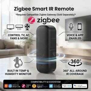 Zigbee 스마트 IR 리모컨 홈 적외선 범용 블래스터는 라이프와 함께 작동합니다 TUYA 2MQTT 게이트웨이호환