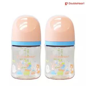 더블하트 모유실감 3세대 PPSU 160ml 노꼭지 트윈팩 - 애니멀타운