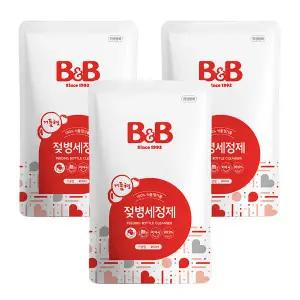 젖병세정제 거품형 리필 400mlX3개 유아식기 비앤비