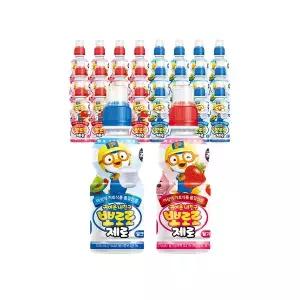 [하프클럽/팔도]팔도 뽀로로 제로 2종 혼합 235ml 24입 (밀크12+딸기12)