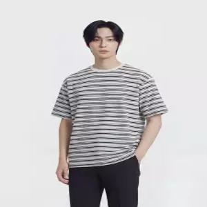 폴햄 남성 핫썸머 코튼 멀티 스트라이프 반팔티_PHG2TS1110OWT