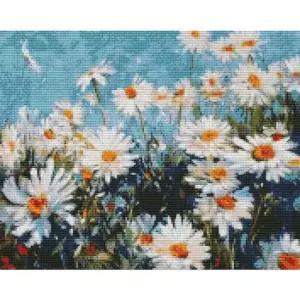 하모니아트 DIY보석십자수 캔버스형 40X50 데이지