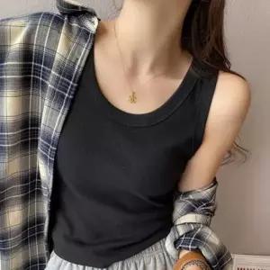 여성 골지 기모나시 데일리 가을 겨울 이너 기본 기모나시티