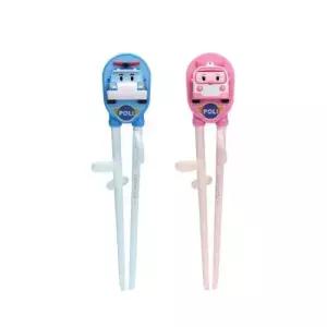 유치원준비물 로보카폴리 에디슨 젓가락 1단계 (폴리+앰버) 2개세트