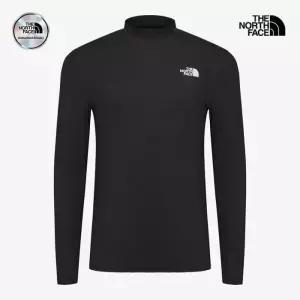 노스페이스 본사공식 NT7XR00A 아이스 페이스 터틀넥 긴팔 티셔츠 BLK
