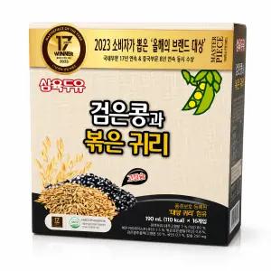 삼육두유 검은콩 볶은귀리 190ml, 64팩