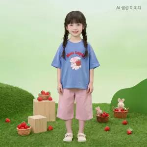 밀리밤 [브라운/핑크 NEW] 아이좋아 7부 팬츠 MLTA26460